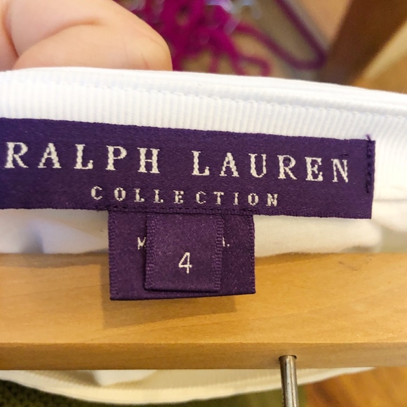 Ralph lauren collection size 4 white skirt - Picture 2 of 5